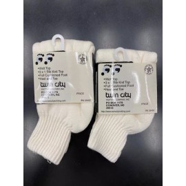 Twin City Vintage CQC Cotton Cushioned Quarter Socks NOS Twin City 2 pair Womens Size 5-9
