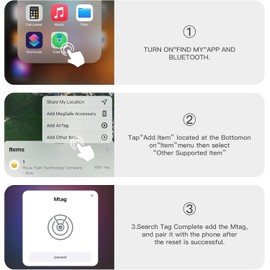 Hongtop H Car GPS Tracking Device for Vehicles,Cars etc,1PCS Real Time GPS Tracker for Car Work with Find My (iOS Only),Tracking Devices for Cars Hidden with Magnetic Case,No Monthly Fee(White)