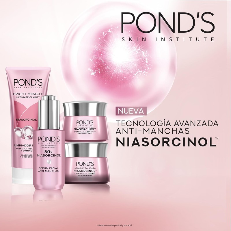 POND'S Bright Miracle Rutina Completa de 4 pasos con NIASORCINOL