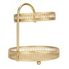 2 Tier Fruit Tray Gold Elegant Large Capacity Decorative Multi