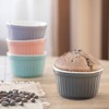 KADAX Soufflé Moulds Set, 6 Pieces, Diameter 9 cm, Crème