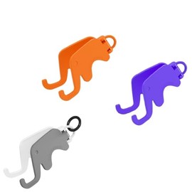 sms02 Smartphone Stand, Set of 3, Compact, Elephant, Smartphone Stand, Animal, Blue, Orange, White, Gray