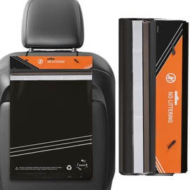 40 Pcs Disposable Car Trash Bag - Large Capacity - Car Garbage Bag Hanging from Headrest - Easy to Stick-On, Leakproof, Smellproof Car Trash Can, Puke Bags - Ideal for Travel, Camping, and Home Use