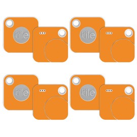 MightySkins Skin Compatible with Tile Mate w/Replaceable Battery (2018) - Solid Orange | Protective, Durable, and Unique Vinyl wrap Cover | Easy to Apply, Remove, and Change Styles | Made in The USA