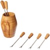 Naturally Med - Olive Wood Barrel with Olive Picks (6).