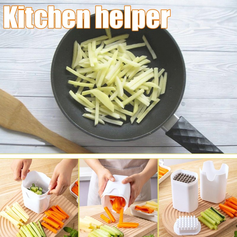 Potato Chipper Chip Cutter, 2 in 1 Cutter for Potato