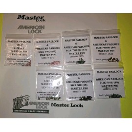American Lock MASTER & AMERICAN PADLOCK LOCK CYLINDER REKEY REPIN PARTS KIT LOCKSPORT TOP PINS