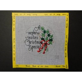dee "A Nephew Makes Christmas Special"  (DA295) Hand Painted Needlepoint