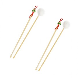 Bamboo Ear Pick Set (2-Pack) for Earwax Removal Long