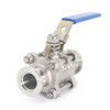 QMINOX KF-25 Vacuum Ball Valve, 304 Stainless Steel Clamp Valve