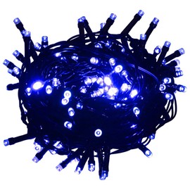 vidaXL Fairy Lights with 400 LEDs Christmas Lights Indoor Outdoor Christmas Decoration Party Lighting Decoration Christmas Blue 40 m 8 Light Effects