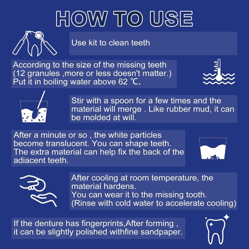 Temporary Tooth Filling,Temporary Teeth Replacement Kit,False Teeth Replacement Tooth Filling