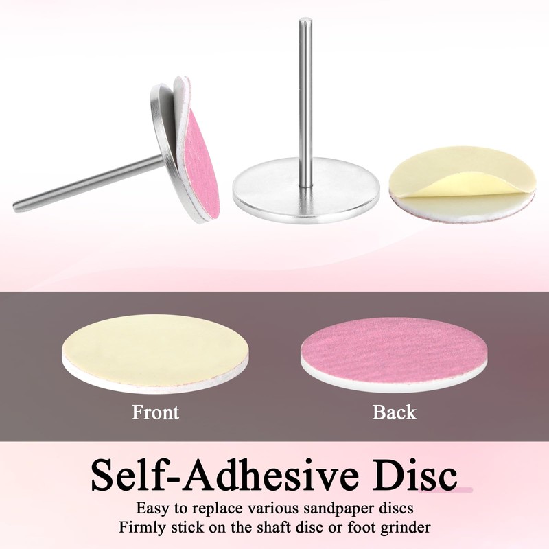 Pack of 60 Sanding Discs Pedicure, 25 mm Sandpaper Discs
