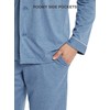 DAVID ARCHY Men's Cotton Sleepwear Button-Down Pajamas Set