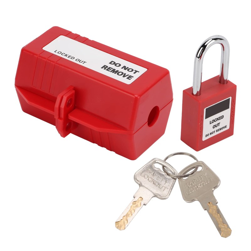 Plug Lock Box with Padlock 100?220V Electrical Plug Lockout Device