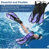 Sugaroom Swim Fins Open Heel, Adjustable Snorkel Fins Diving Fins