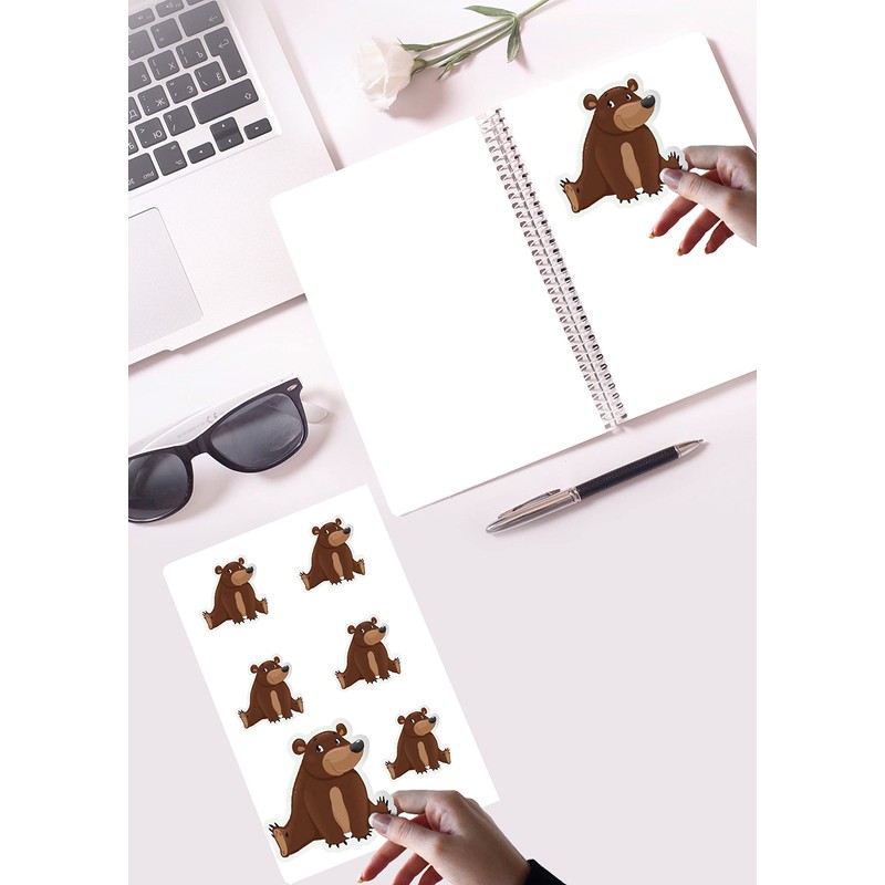Creavvee 21 Sticker per Sheet, 25 A4 Sheets, Art &