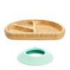 Munchkin® Bambou™ Divided Suction Plate - Eco-Friendly Bamboo Dinnerware for