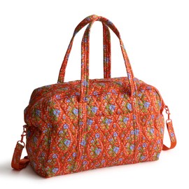 Vera Bradley Premium Cotton Miramar Weekender, Garden Paisley