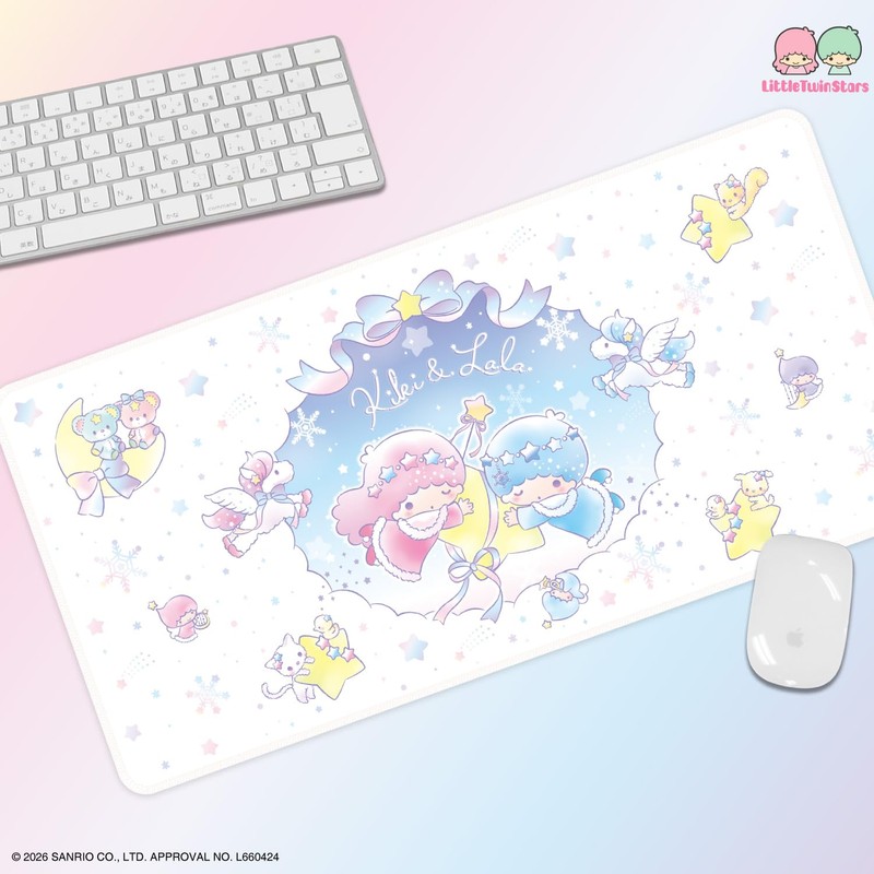 Gourmandies Little Twin Stars Desk Mat Snowlight Fantasy SANG-603A