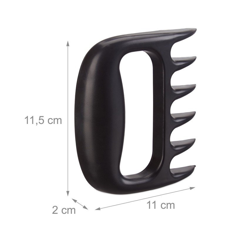 Relaxdays Meat Claws Set of 2, Pulled Pork Carving Forks,