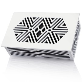 Saillong Doorbell Chime Cover Wood Doorbell Cover Box Only Doorbell Chime Box Doorbell Chime Cover Box Only Universal Decorative with Extra Self-Adhesive Tape Easy to Install for Home (White)