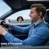 Auriculares de oreja abierta con micrófono, auriculares Bluetooth de 1.02