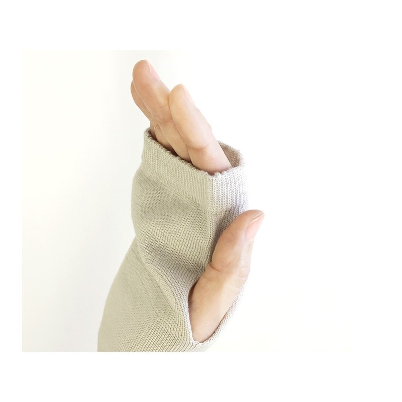 Silk Blend UV Arm Cover Long [Total length 60 cm]