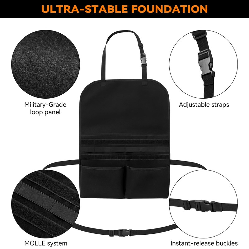 Yzpacc Universal Tactical Patch Display Board Hook & Loop Panel