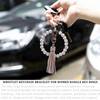 BIHRTC Keychain Wristlet Braclet Acrylic Beads Key Ring Bracelet for