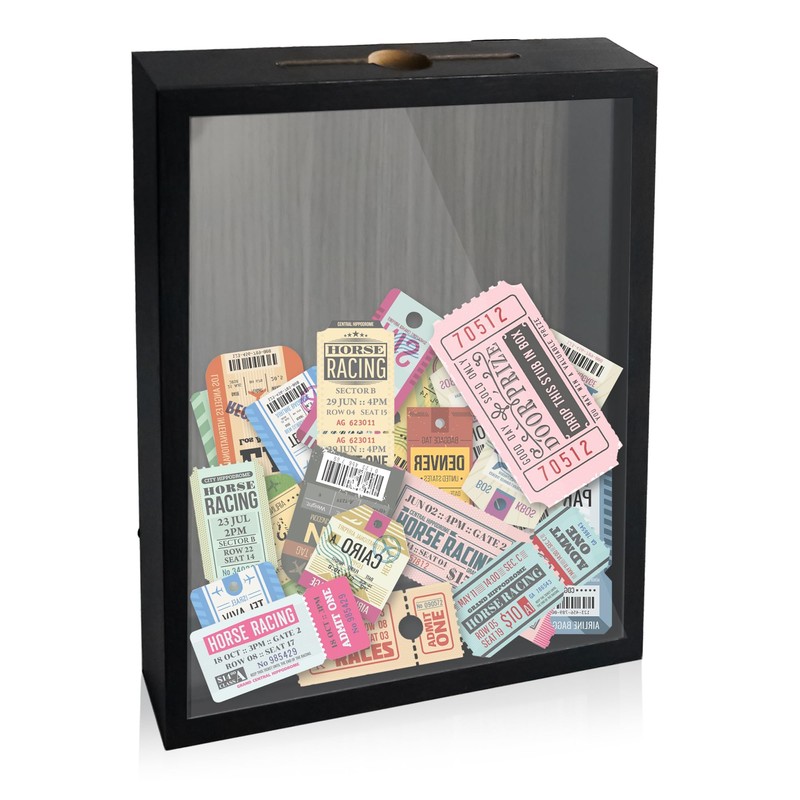 Hodeframe 8x10 Wine Cork Shadow Box with Slot on Top,