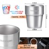 Hivexagon 300ml Set of 4 Stainless Steel Double Wall Cups