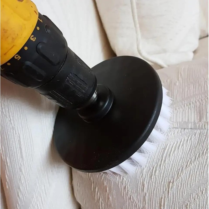 Brush attachment, cordless screwdriver, soft hardness, ideal for bathroom, toilet,