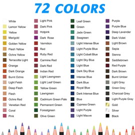 H & B 76Pcs Artist Colouring Pencils Set Drawing Pencils Set Sketching Blending Art Pencils Coloured Pencils for Adults,Artists,Beginners Professional Art Supplies with Sketchbook