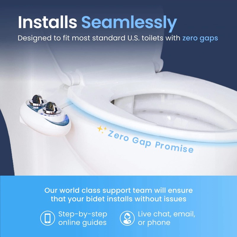 LUXE Bidet NEO 120 - Self-Cleaning Nozzle, Fresh Water Non-Electric