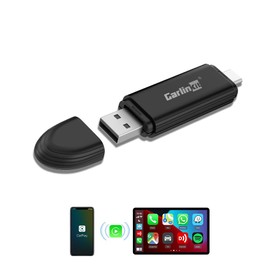 Carlinkit CarPlay-HDMI Adapter, Compatible with TV Box, TV Stick, GameBox, PC, Resolution up to 1080P, Supports OTA Upgrade, Compatible with Genuine Wired CarPlay Vehicles, HDMI Compatible, Certified