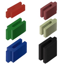 YFaith Verglasungsklötze, 150 Stück Ausgleichsplättchen, 1/2/3/4/5/6 mm Unterlegplatten, 6 Farben Glaserklötze Distanzklötze, für Tischlerarbeiten, Terrassenbau, Dielen