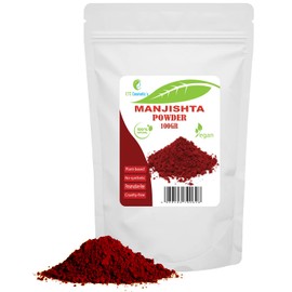 MANJISTHA POWDER - 100% Natural - used in Skin and Hair care formulations, have a red dye effect, Natural Vegan Face Mask (100Gr)
