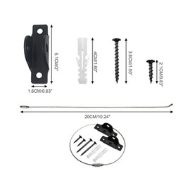 Anti Tip Furniture Wall Anchors Furniture Straps Wall Straps Kit，Baby Proofing & Pet Protecting Furniture Safety Straps, 4 Pack