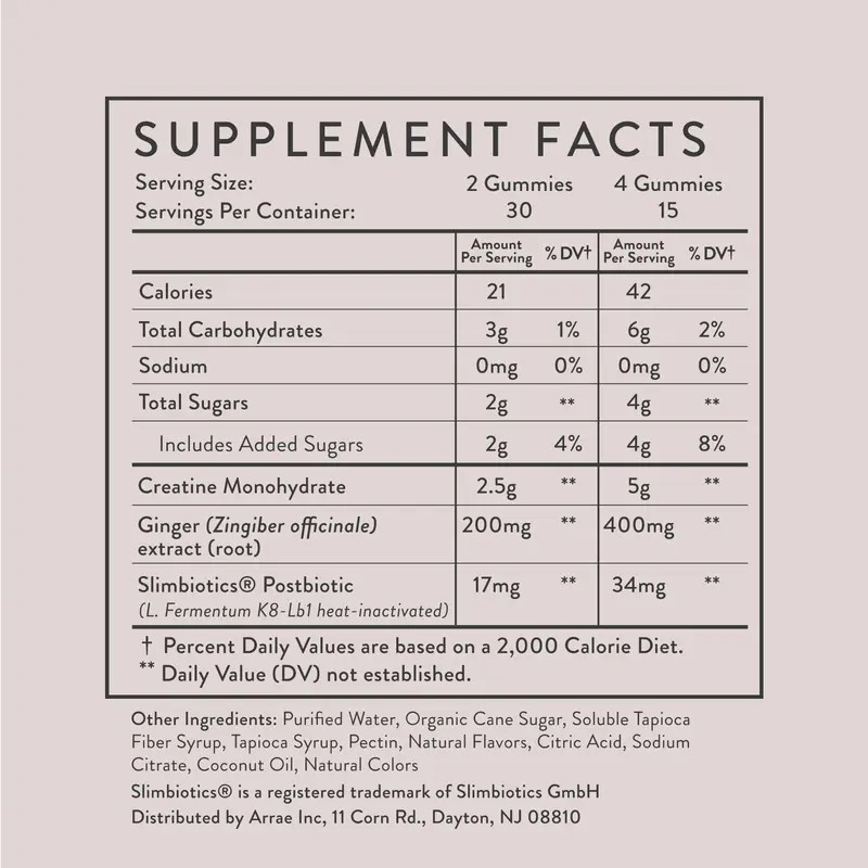 Creatine Monohydrate Gummies for Women – Mixed Berry Flavor Chewable