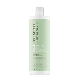 Paul Mitchell Clean Beauty Anti-Frizz Conditioner, Fórmula Ultra Rica, Mejora la Elasticidad, Para Cabello Texturizado y con Frizz, 1 L
