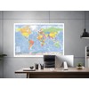 Giant World Map in spanish language (39 X 55) with