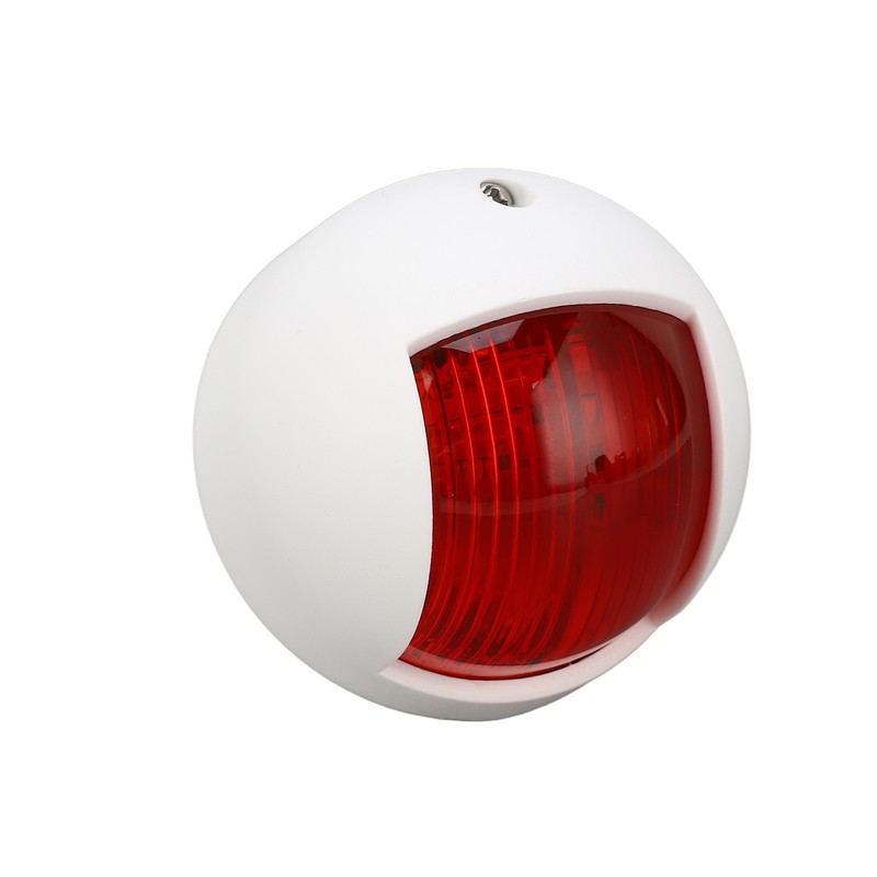 Pair of Rounded Waterproof Sidelight Signal Lamp Red + Green