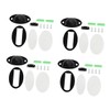 STOBOK Screw-Free Magnetic Door Stopper 4pcs Door Draft Blocker for