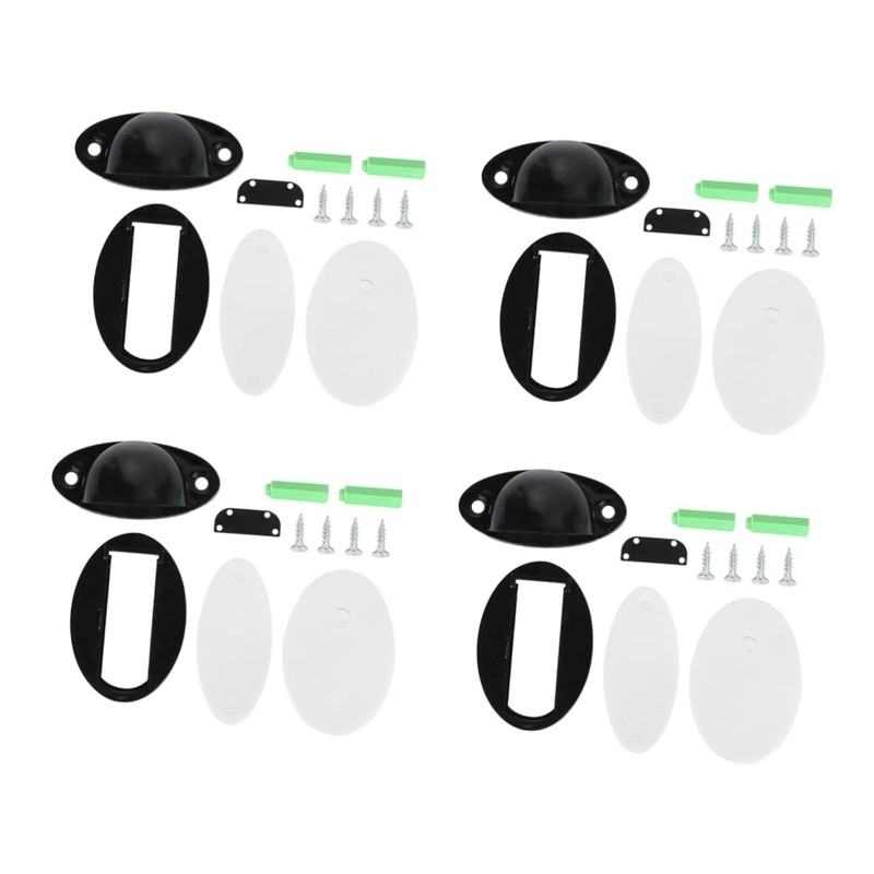 STOBOK Screw-Free Magnetic Door Stopper 4pcs Door Draft Blocker for