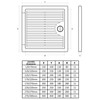 150x150mm Thin Access Panels Inspection Hatch Access Shuttered Door Plastic