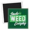 Smoke Weed Everyday mit Hanfblatt Motiv Kühlschrankmagnet - Lustige Kühlschrankmagnete
