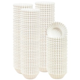 Gcardist Pack of 500 Mini Muffin Cases White Muffin Liners Food Grade Baking Cups Paper No Odour (Small Size)