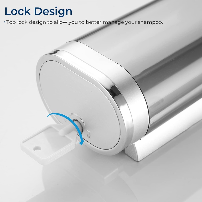 Shampoo and Conditioner Dispenser, modunful Shower Dispenser 1 Chamber No