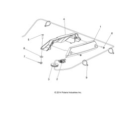 Polaris Off Road Taillight Assembly, Genuine OEM Part 2411099, Qty 1